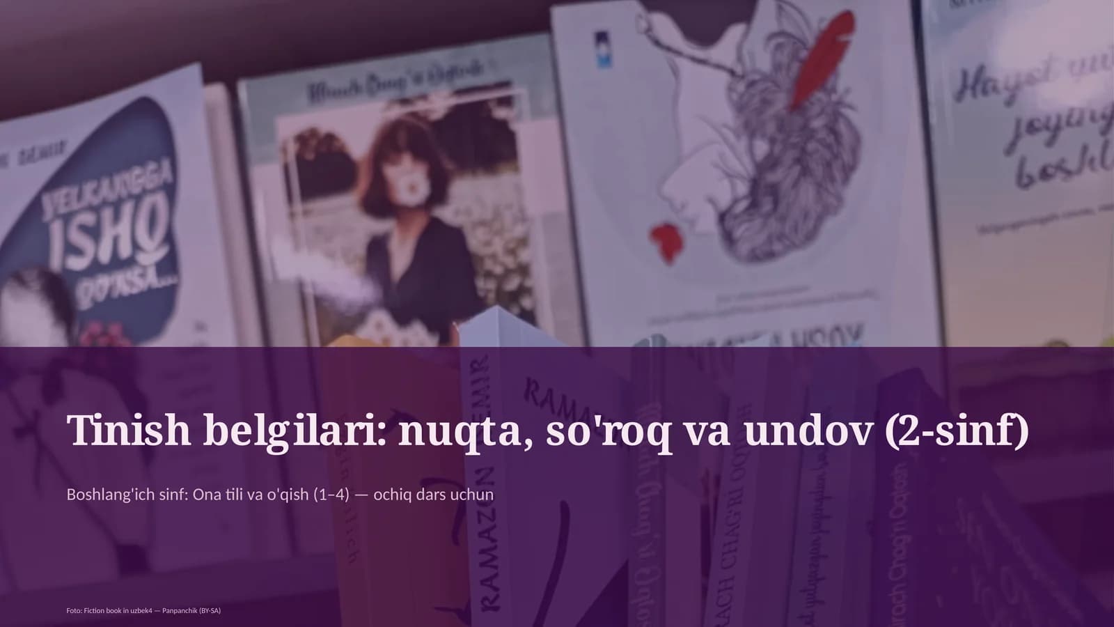 Tinish belgilari: nuqta, so'roq va undov (2-sinf)