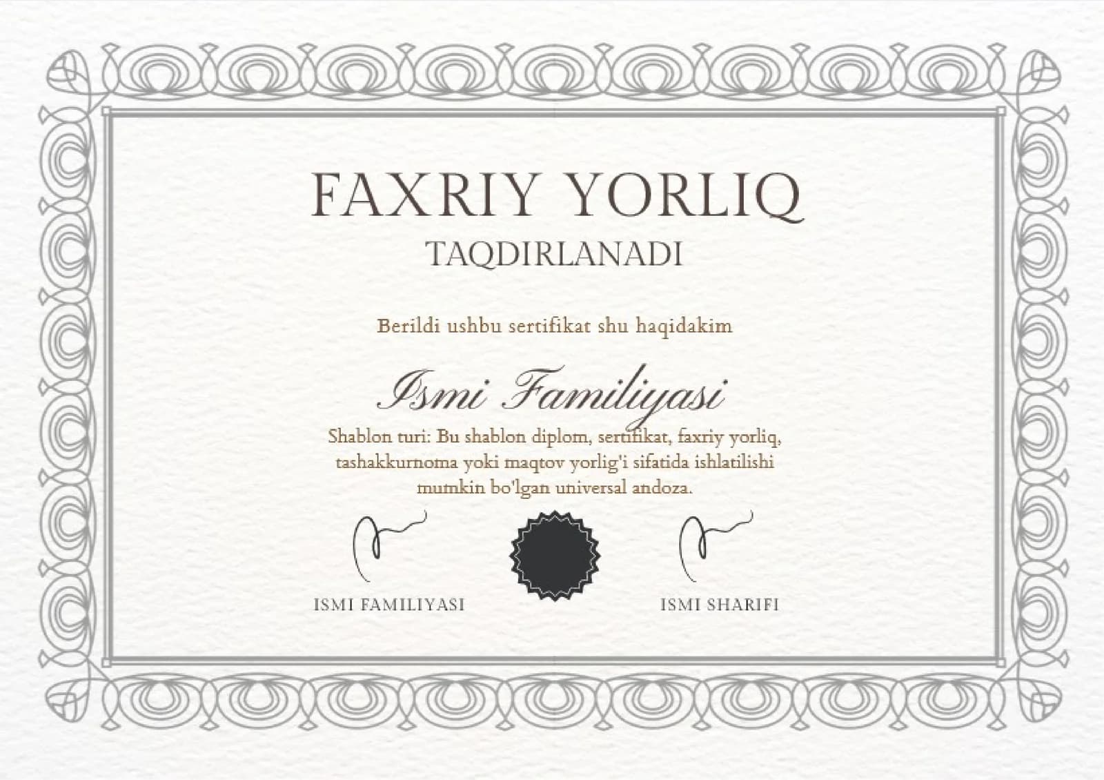 FAXRIY YORLIQ