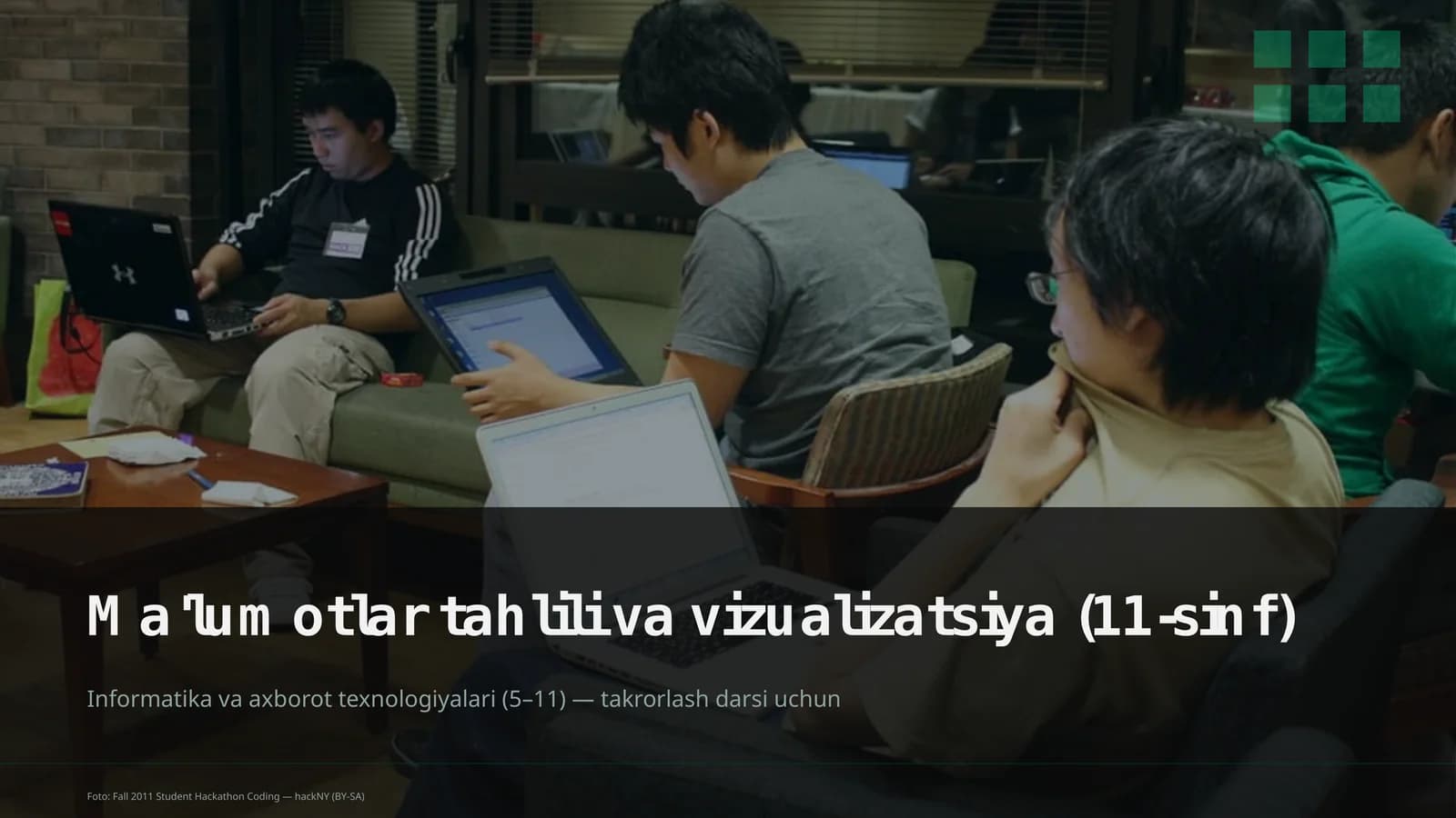 Ma'lumotlar tahlili va vizualizatsiya (11-sinf)