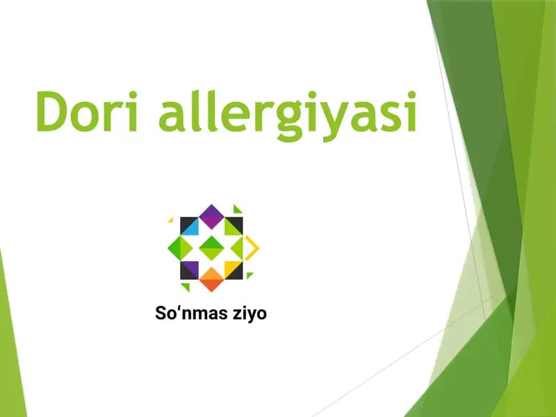 Dori allergiyasi