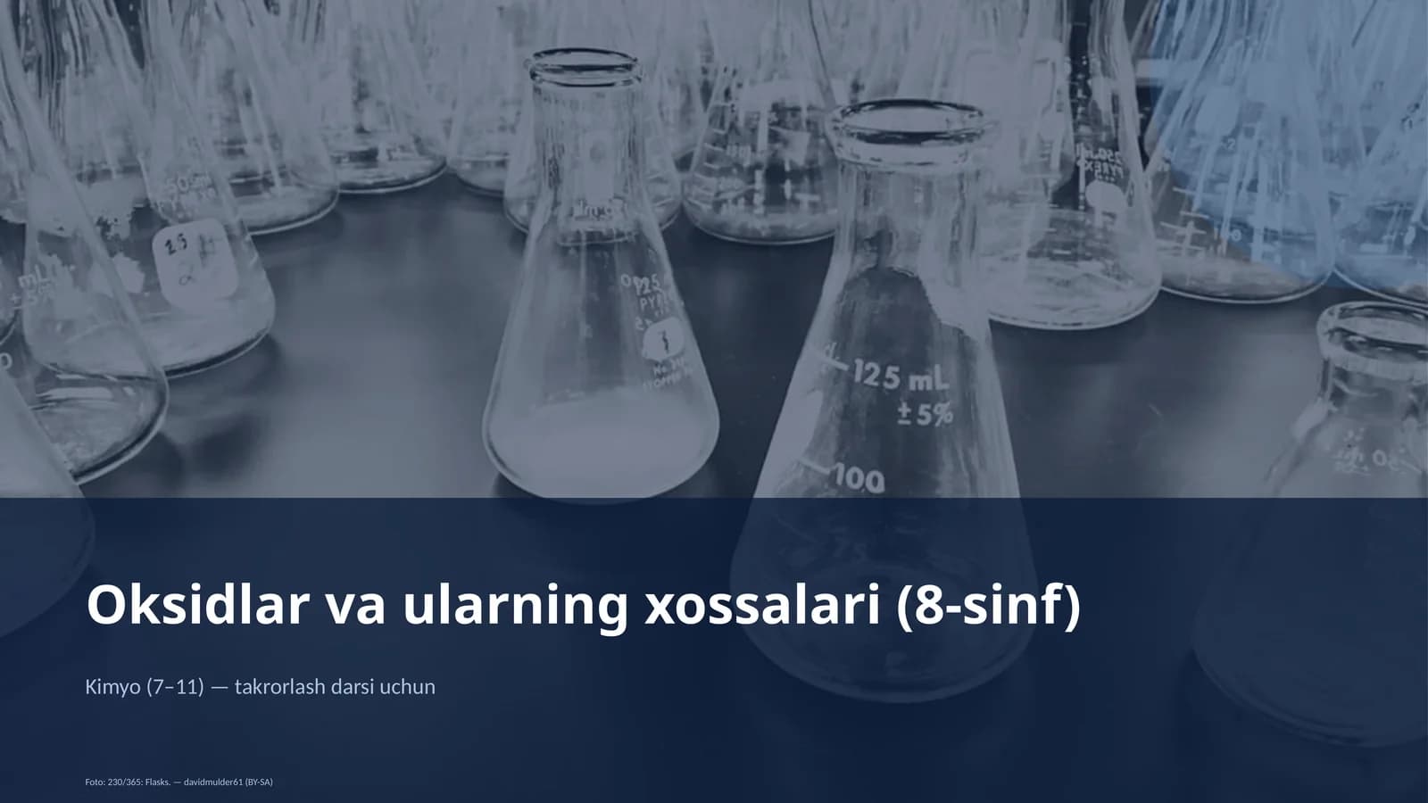 Oksidlar va ularning xossalari (8-sinf)