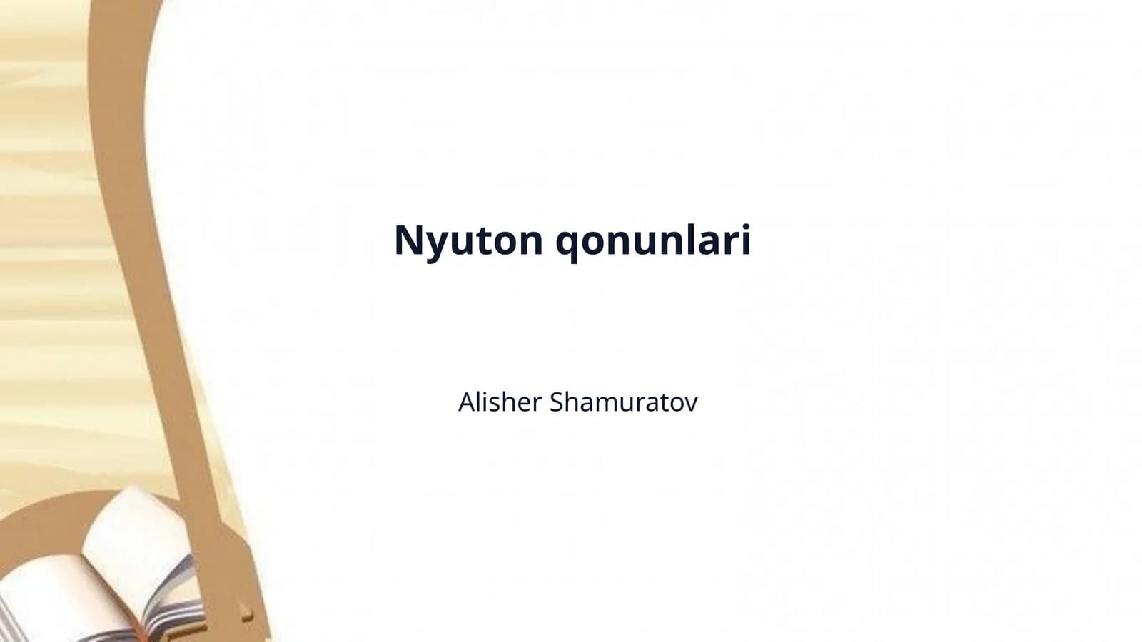 Nyuton qonunlari