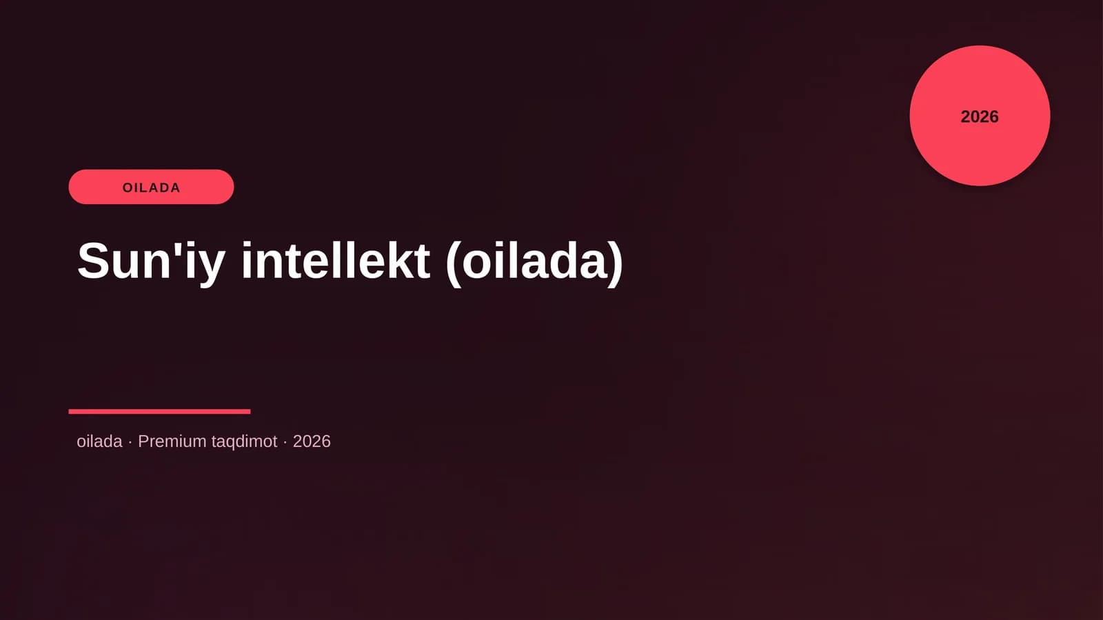 Sun'iy intellekt (oilada)