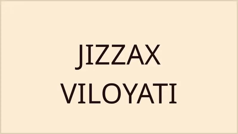 Jizzax viloyati