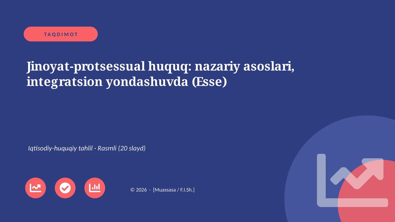 Jinoyat-protsessual huquq: nazariy asoslari, integratsion yondashuvda (Esse)