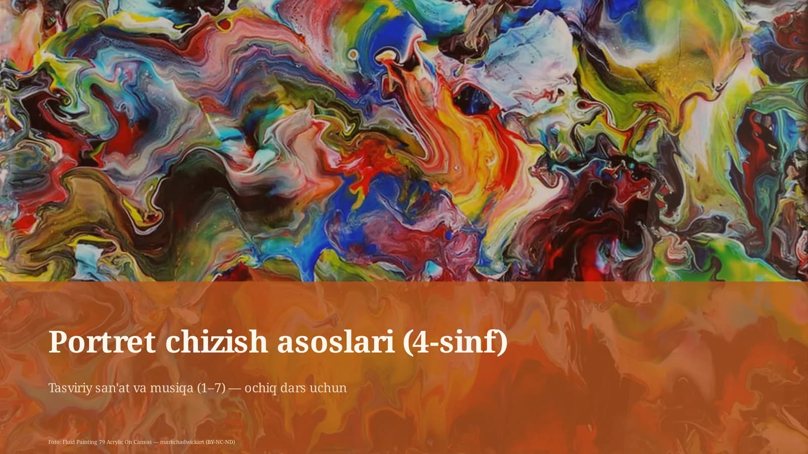 Portret chizish asoslari (4-sinf)