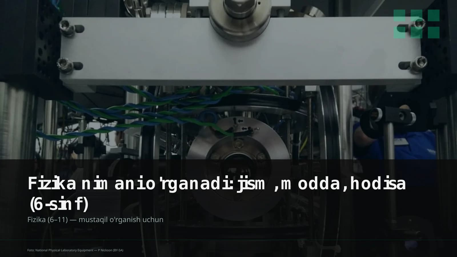 Fizika nimani o'rganadi: jism, modda, hodisa (6-sinf)