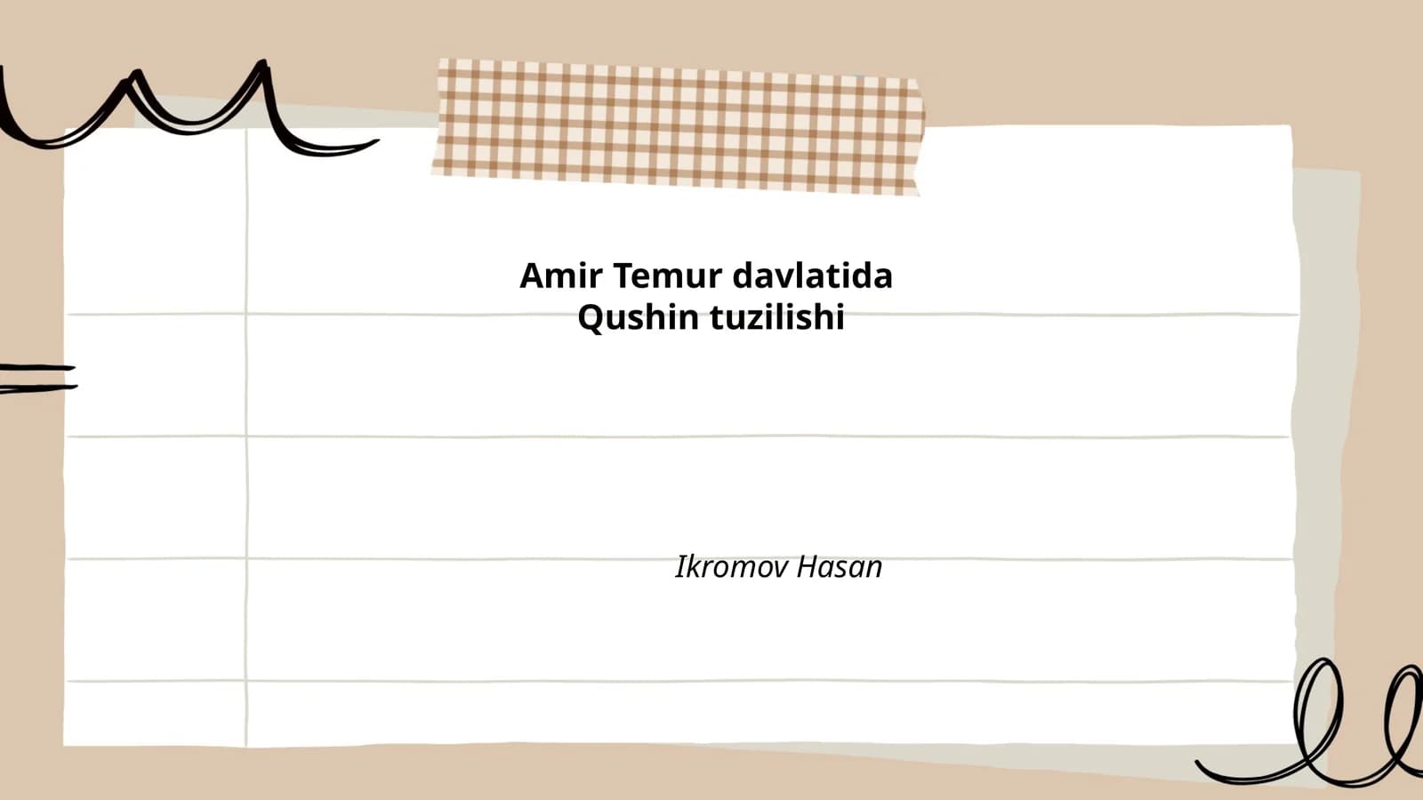 Amir Temur davlatida harbiy tuzilma