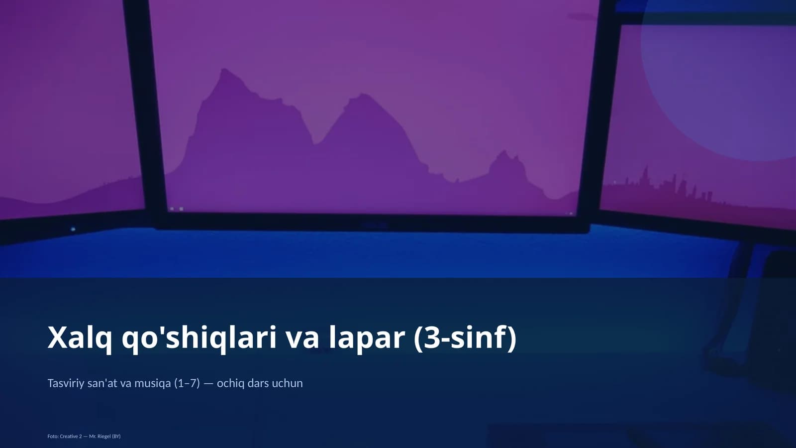 Xalq qo'shiqlari va lapar (3-sinf)