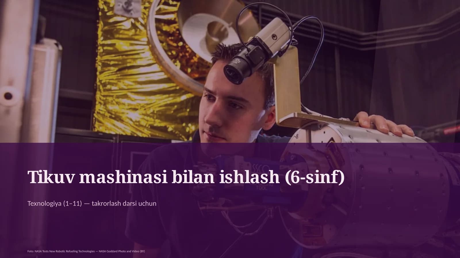 Tikuv mashinasi bilan ishlash (6-sinf)