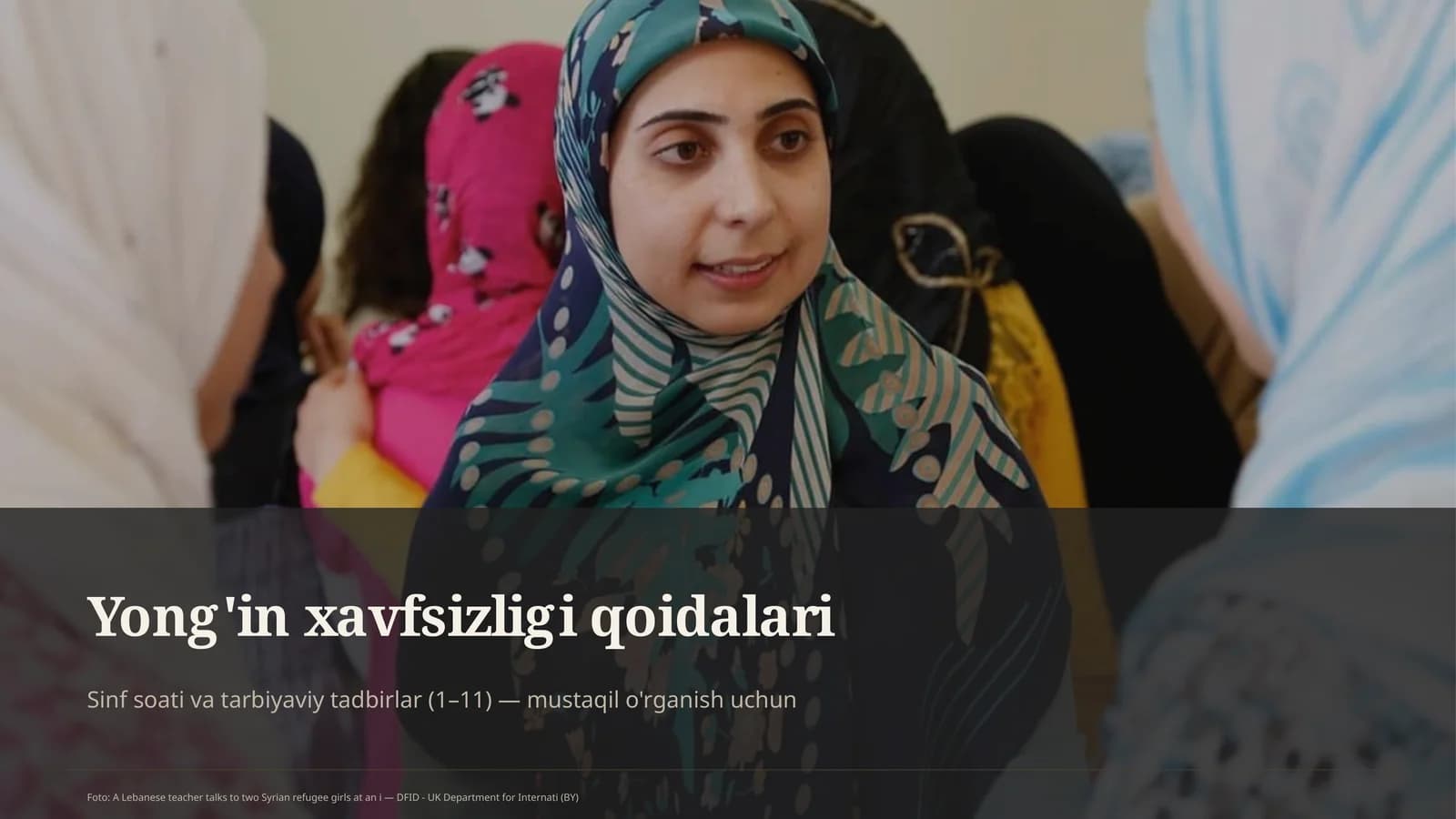 Yong'in xavfsizligi qoidalari