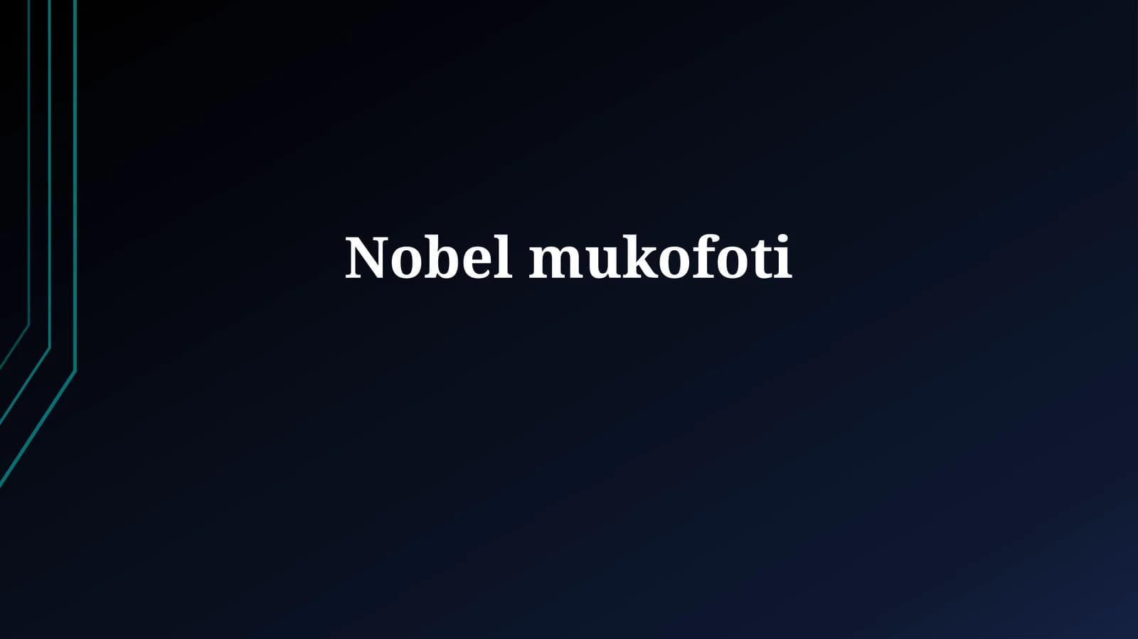 Nobel mukofoti