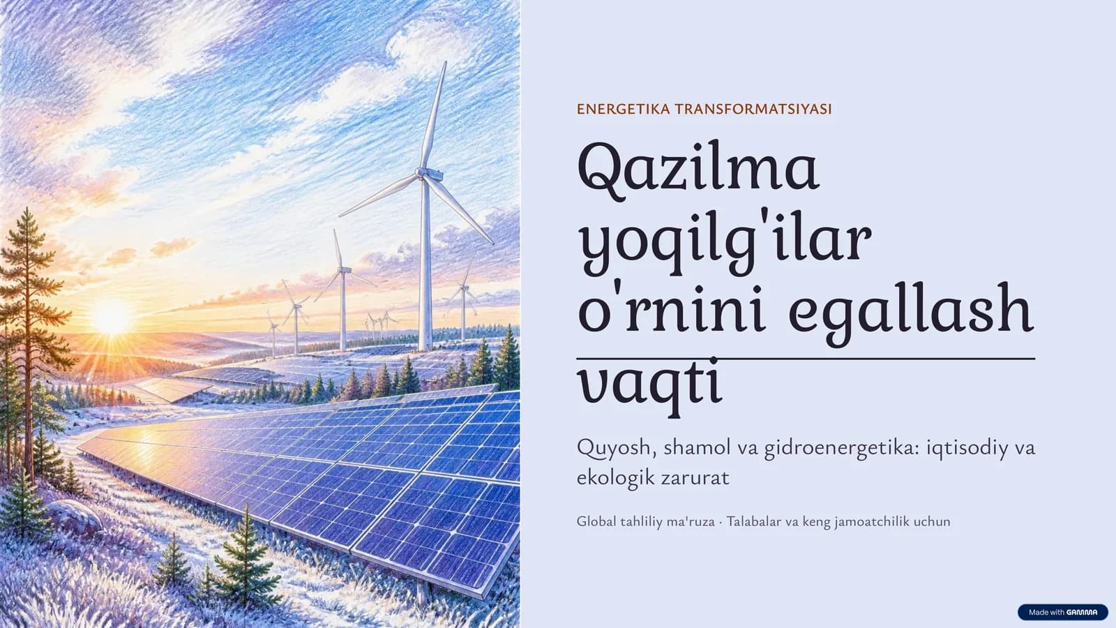 ENERGETIKA TRANSFORMATSIYASI