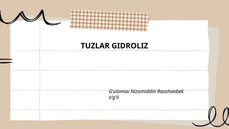 TUZLAR GIDROLIZ