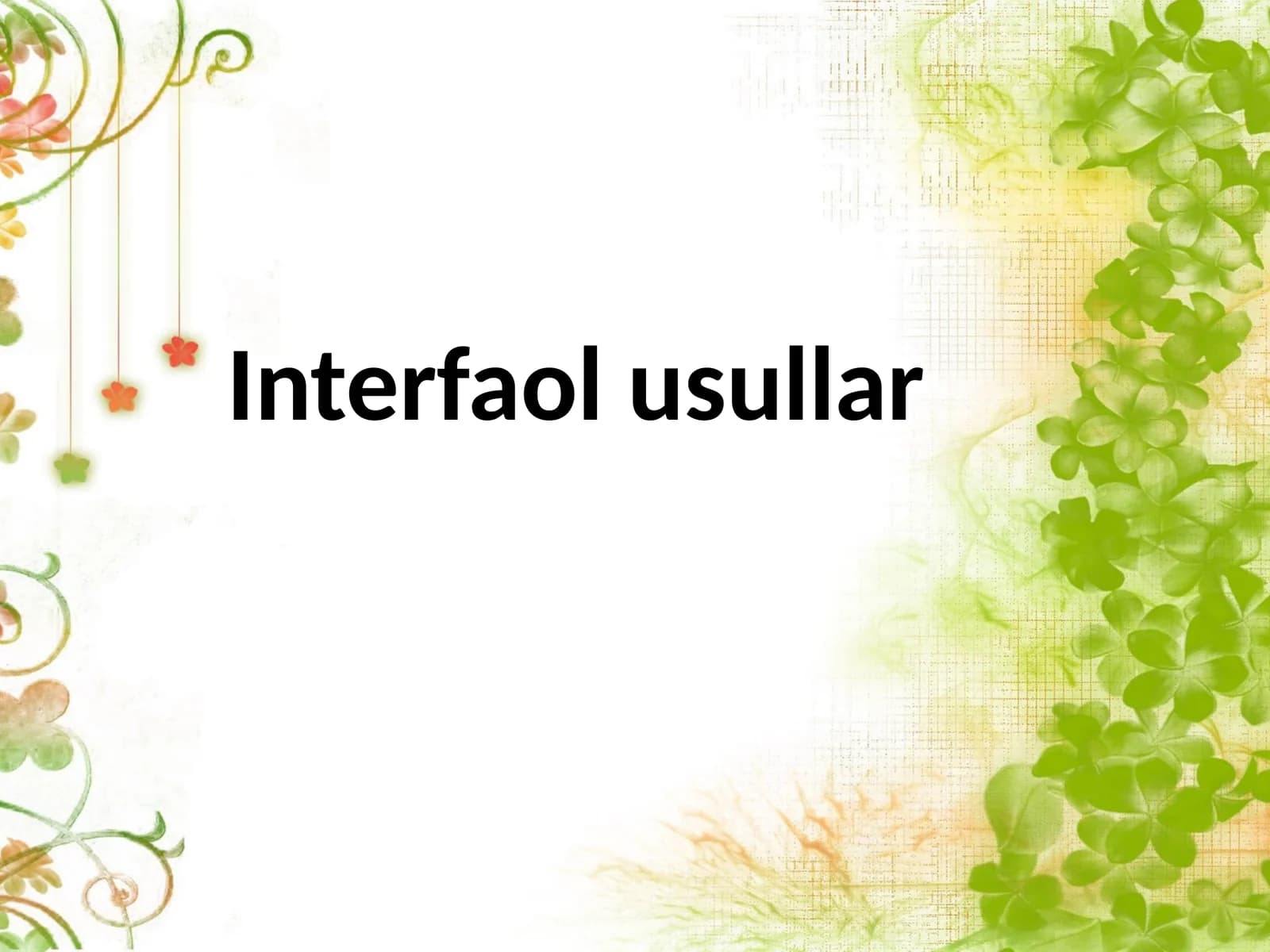 Interfaolusullar