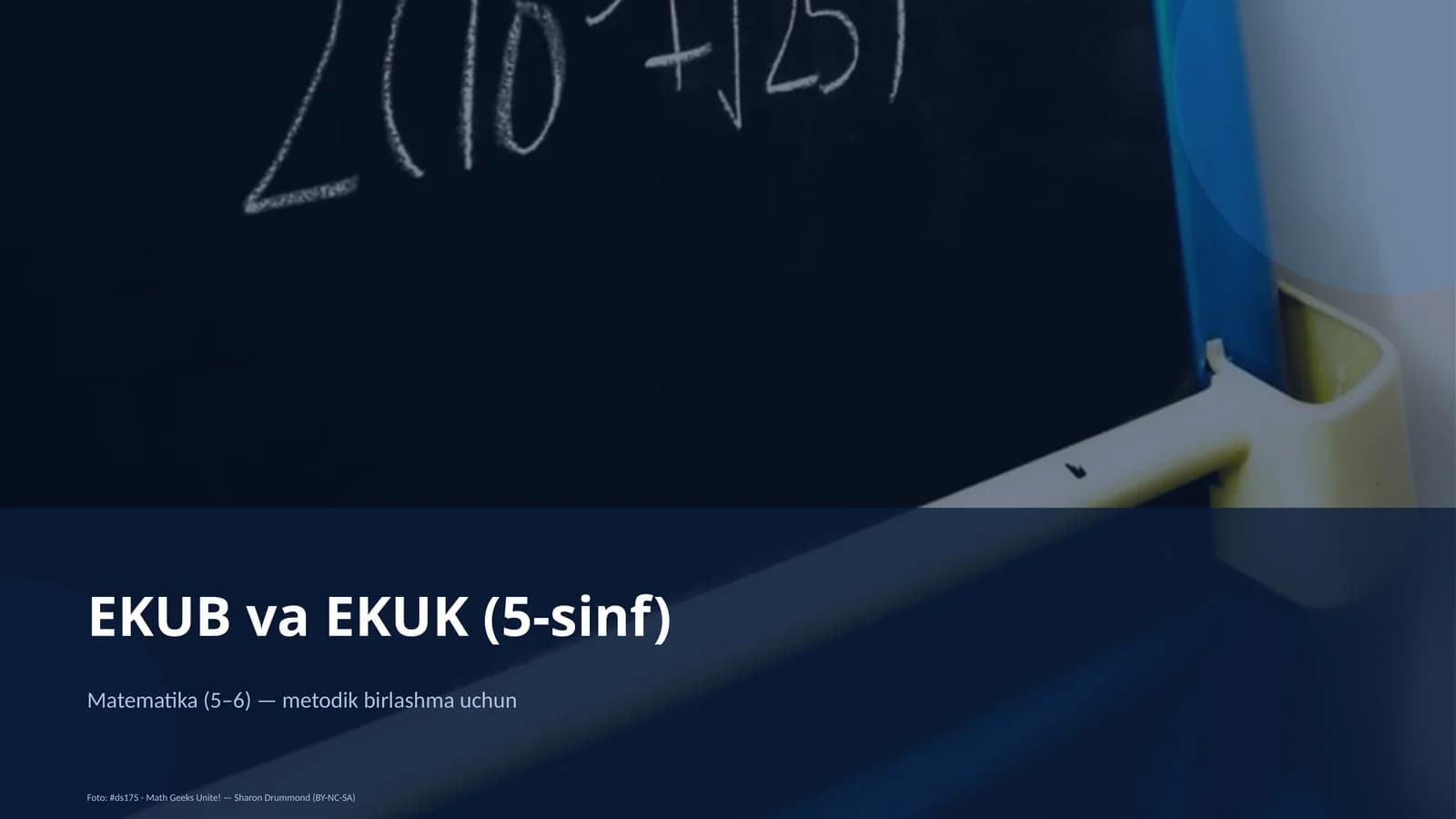 EKUB va EKUK (5-sinf)