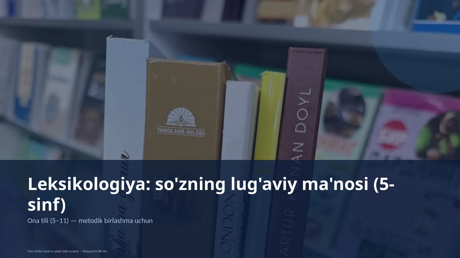Leksikologiya: so'zning lug'aviy ma'nosi (5-sinf)