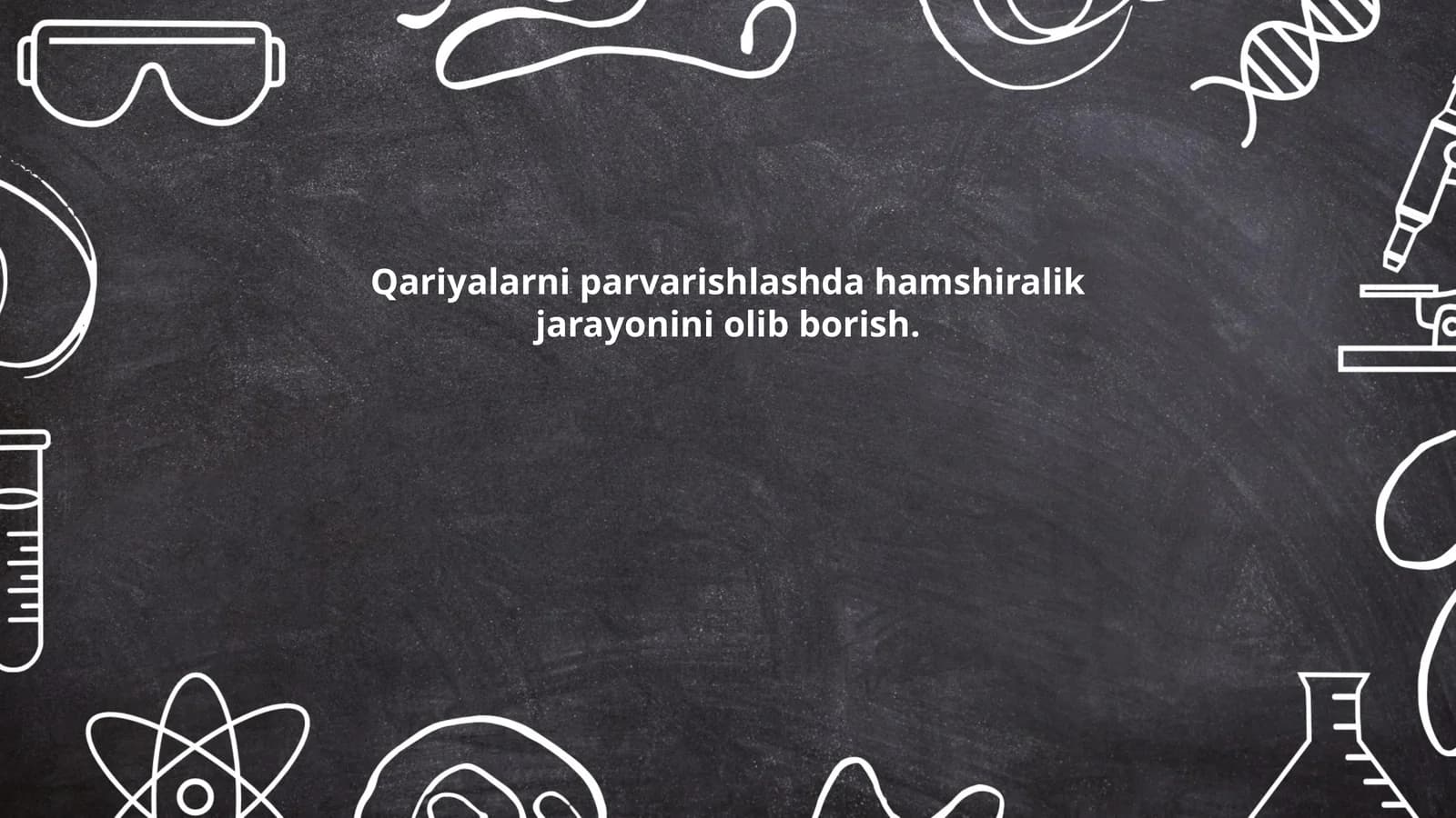 Qariyalarni parvarishlashda hamshiralik jarayonini olib borish