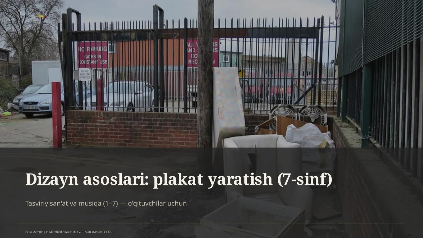 Dizayn asoslari: plakat yaratish (7-sinf)