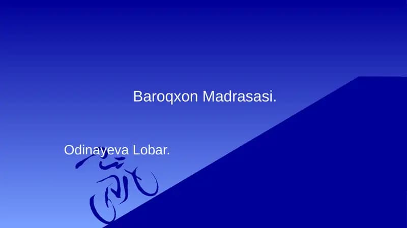 Baroqxon Madrasasi