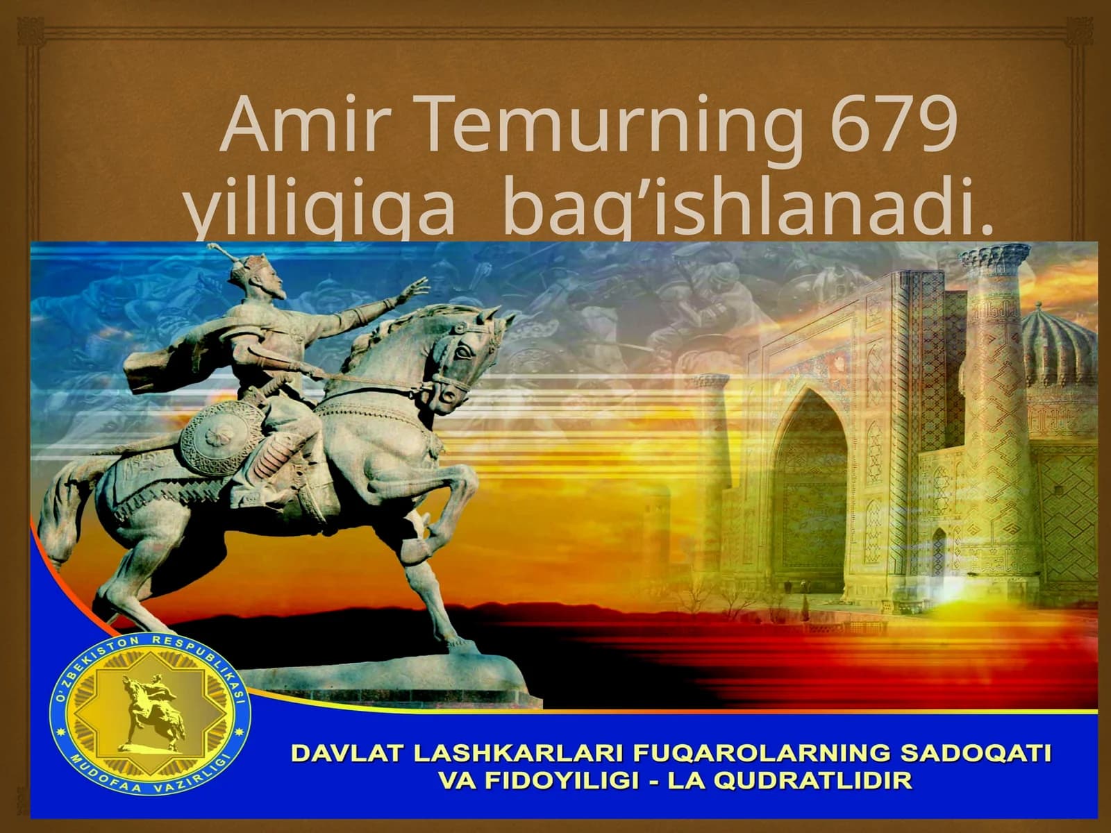 Amir Temurning 679-yilligi