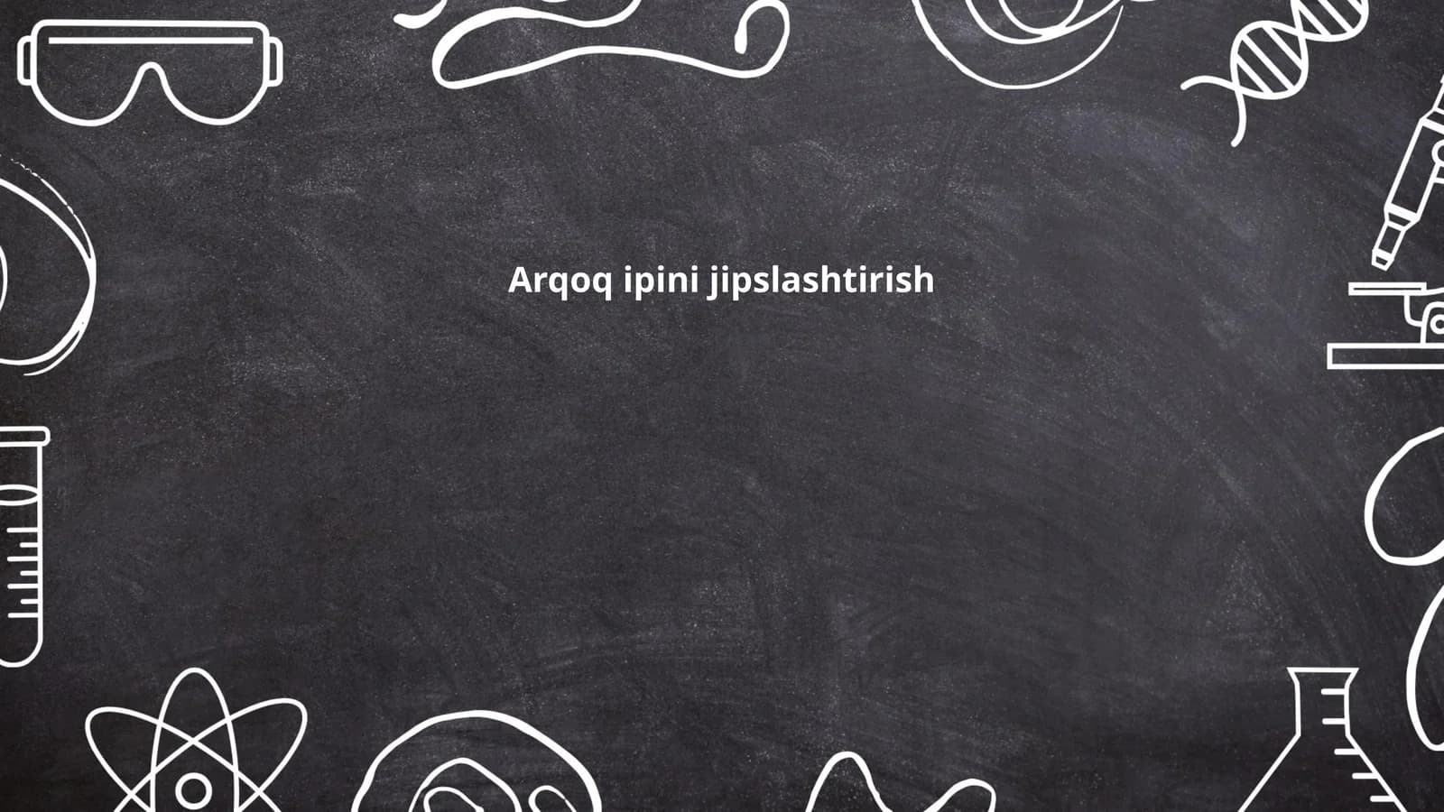 Arqoq ipini jipslashtirish