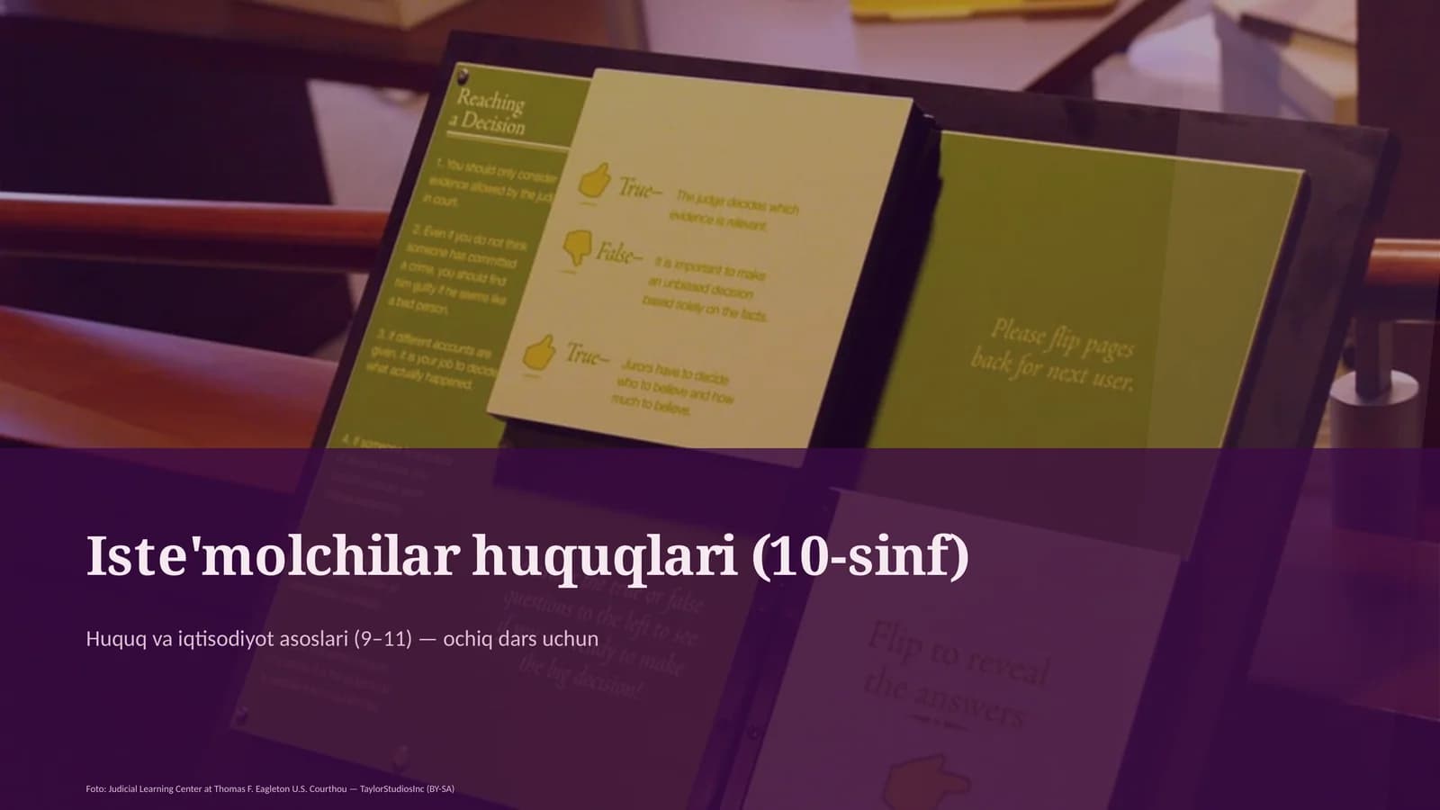 Iste'molchilar huquqlari (10-sinf)