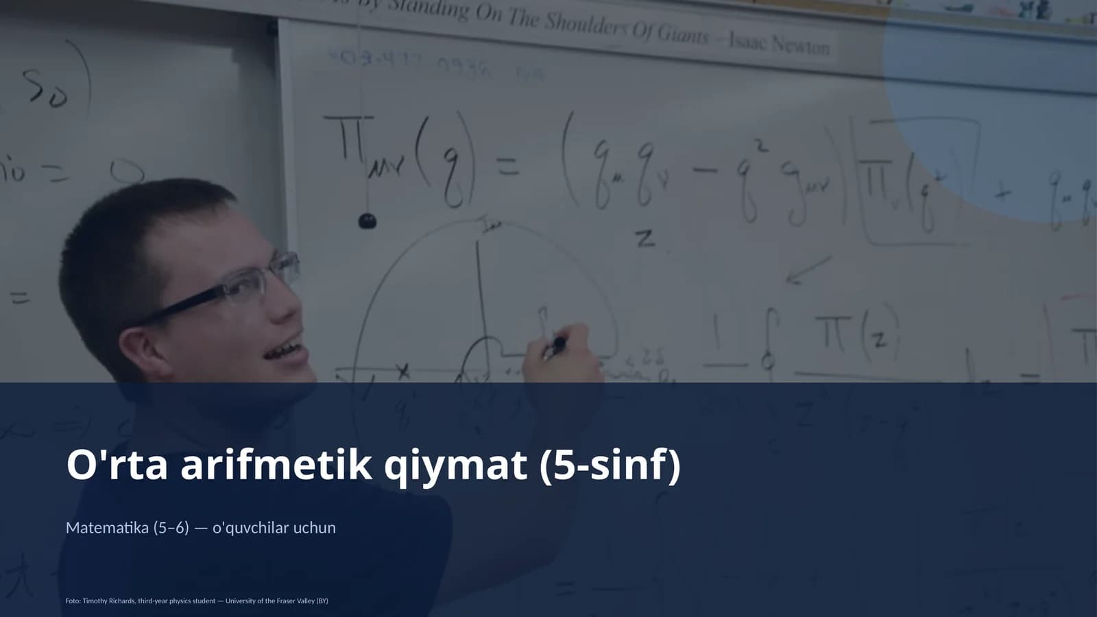 O'rta arifmetik qiymat (5-sinf)