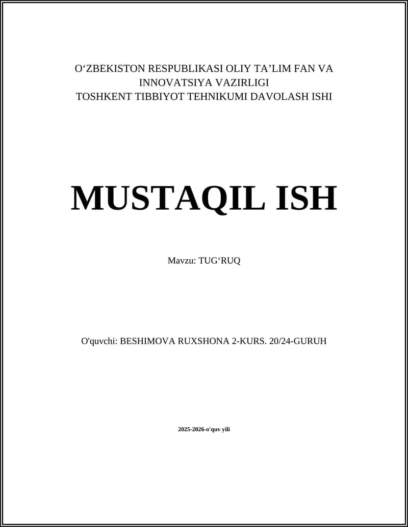 TUGʻRUQ