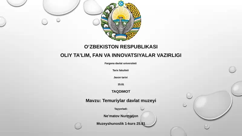 Temuriylar davlat muzeyi