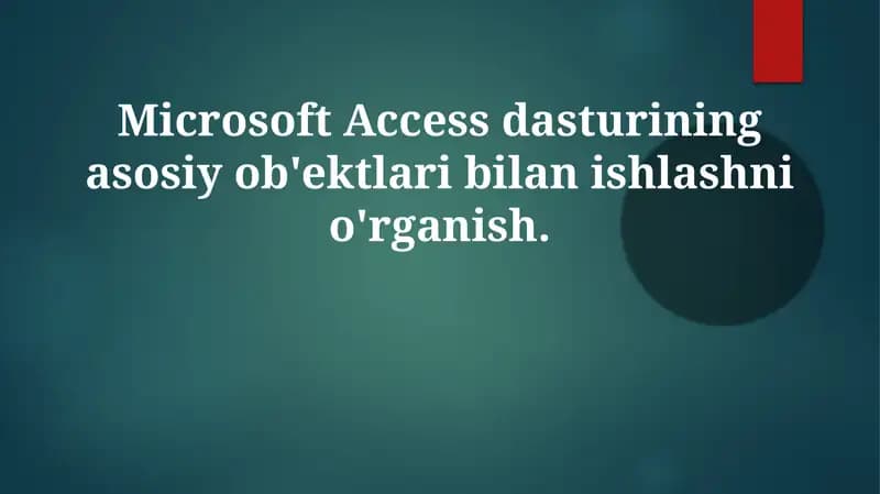 Microsoft Access