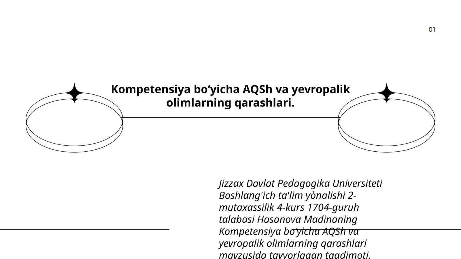 Kompetensiya boʻyicha AQSh va yevropalik olimlarning qarashlari