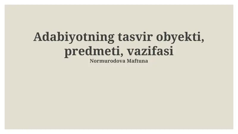 Modernizm va Postmodernizm