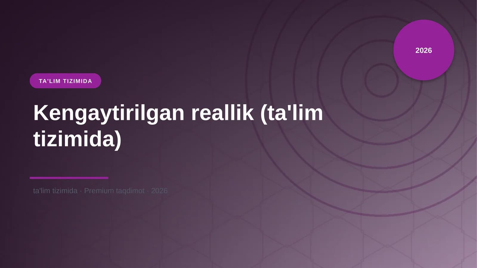 Kengaytirilgan reallik (ta'lim tizimida)