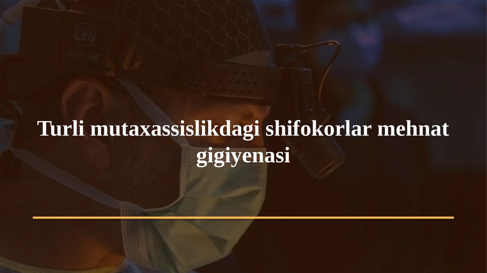 Gigiyena. Tibbiy ekologiya · Amaliy mashg'ulot № 21