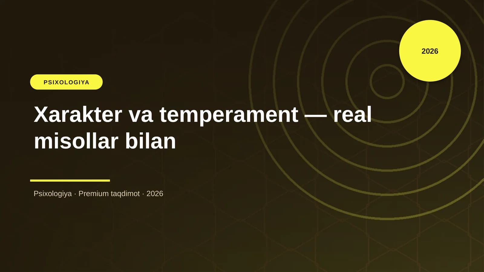 Xarakter va temperament — real misollar bilan