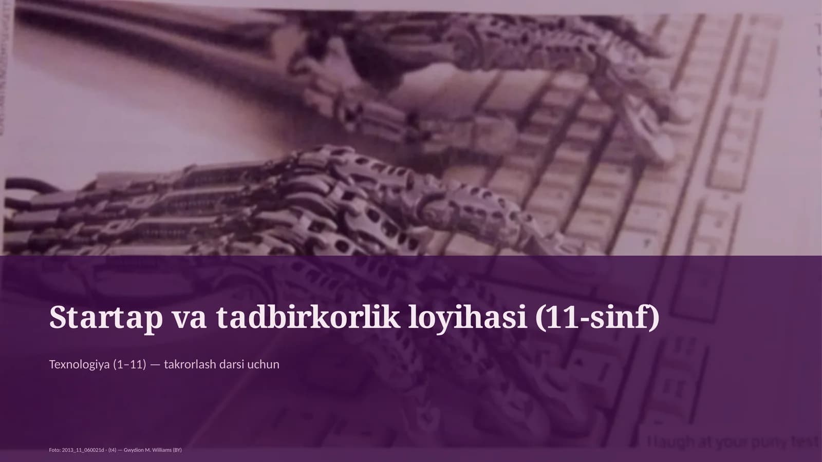 Startap va tadbirkorlik loyihasi (11-sinf)