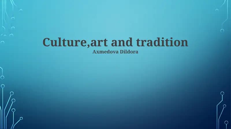 Artistic Expression Across Cultures