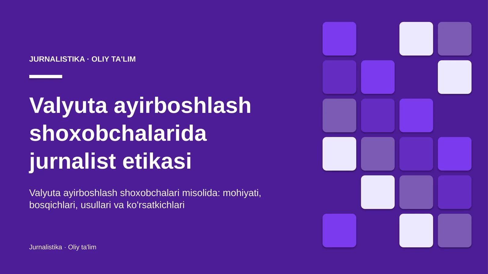valyuta ayirboshlash shoxobchalarida jurnalist etikasi 1440