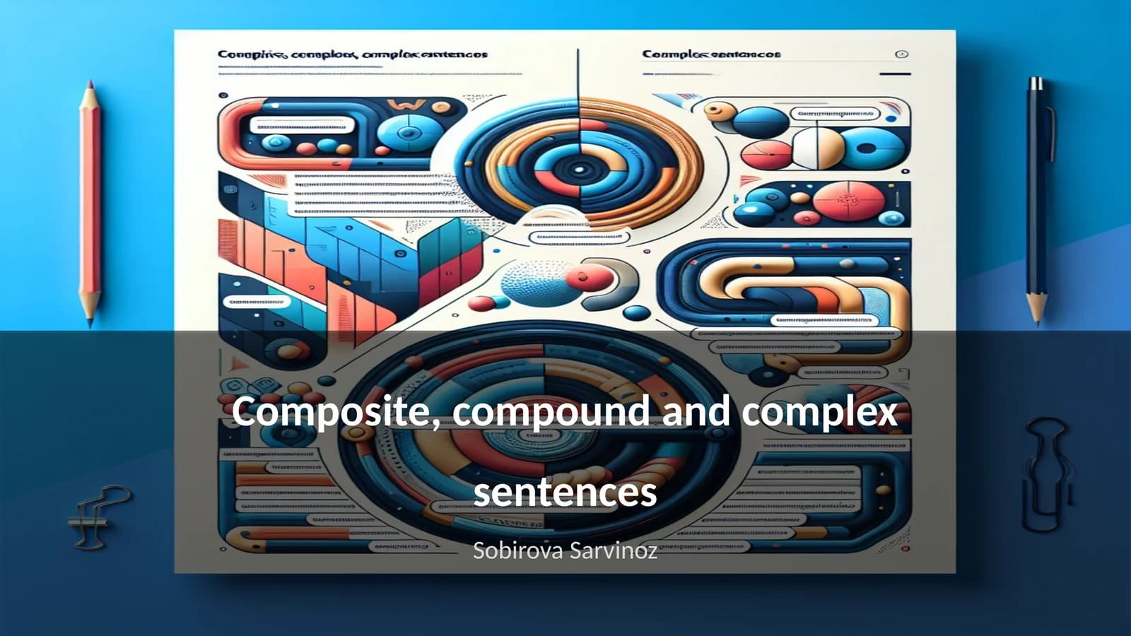 Composite, compound and complex sentences