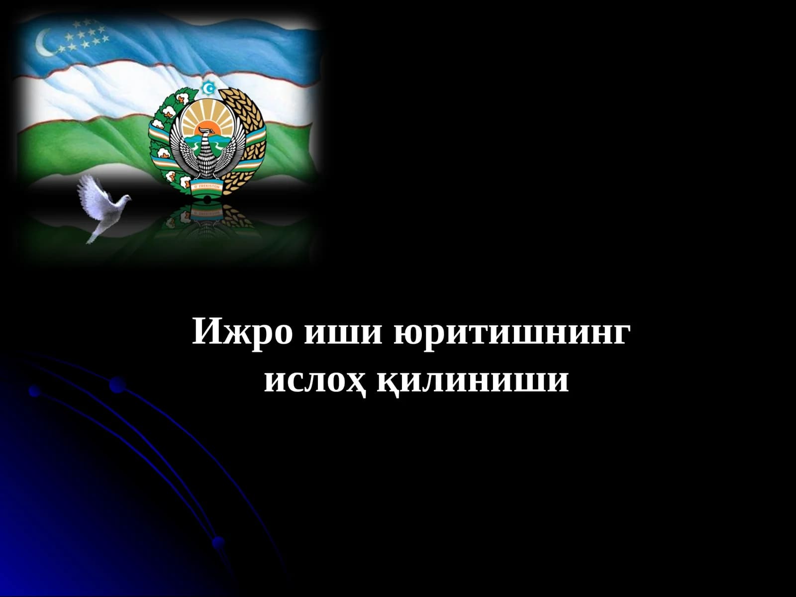 Ижро иши юритишнинг ислоҳ қилиниши