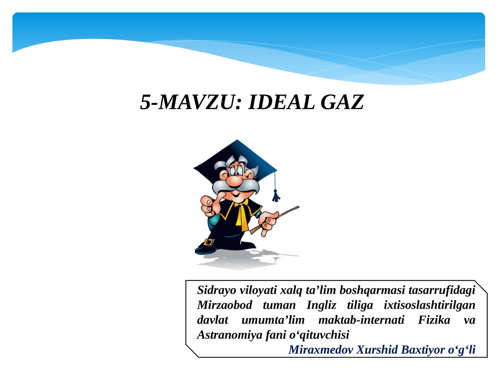 IDEAL GAZ