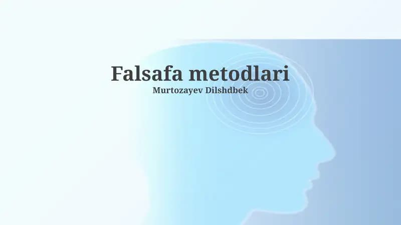Falsafa metodlari