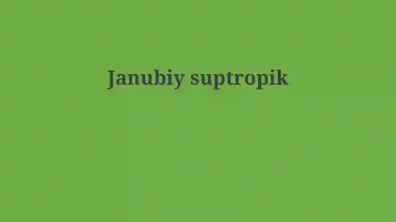 Janubiy suptropik