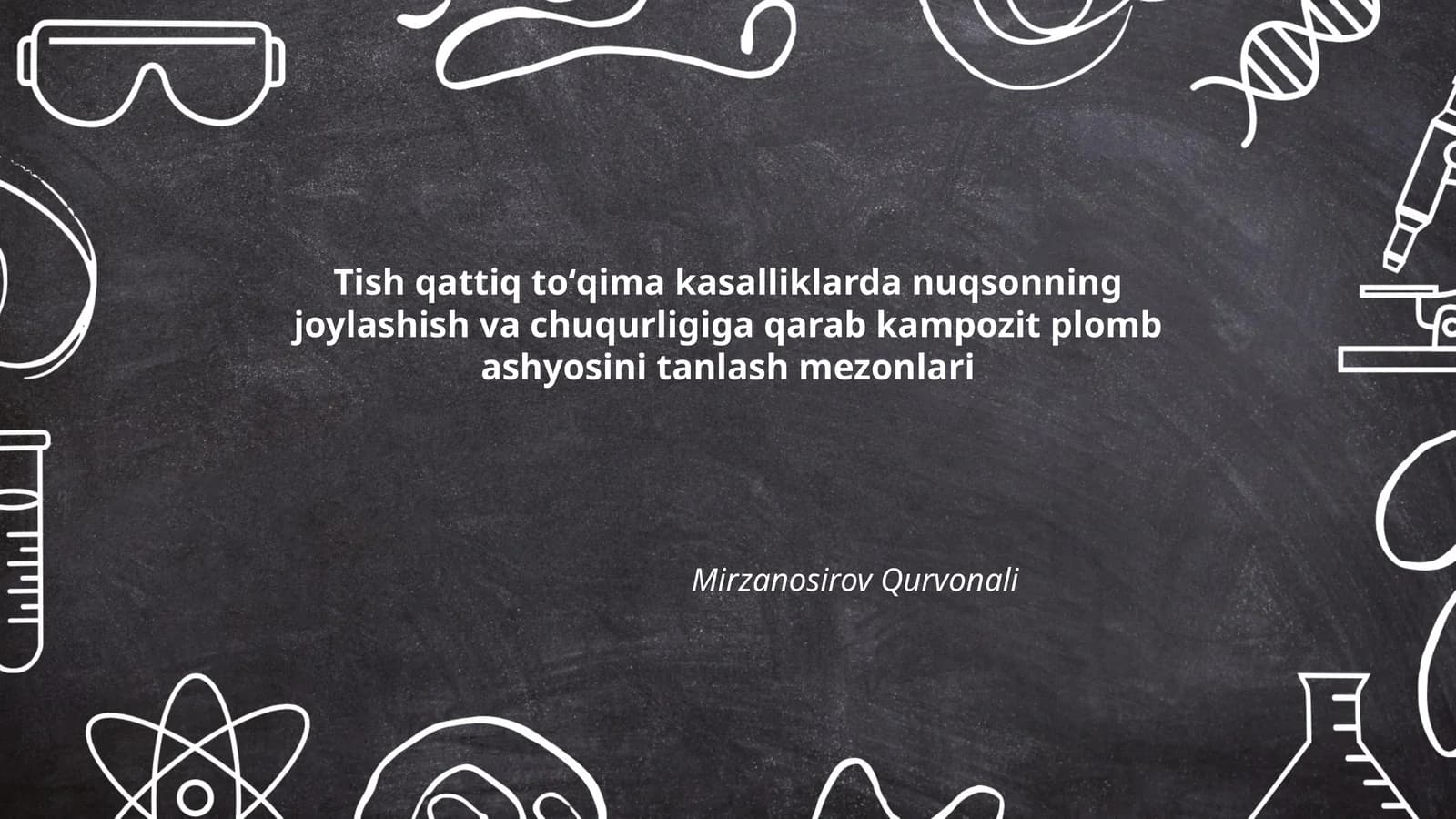 Tish qattiq toʻqima kasalliklarda nuqsonning joylashish va chuqurligiga qarab kampozit plomb ashyosini tanlash mezonlari