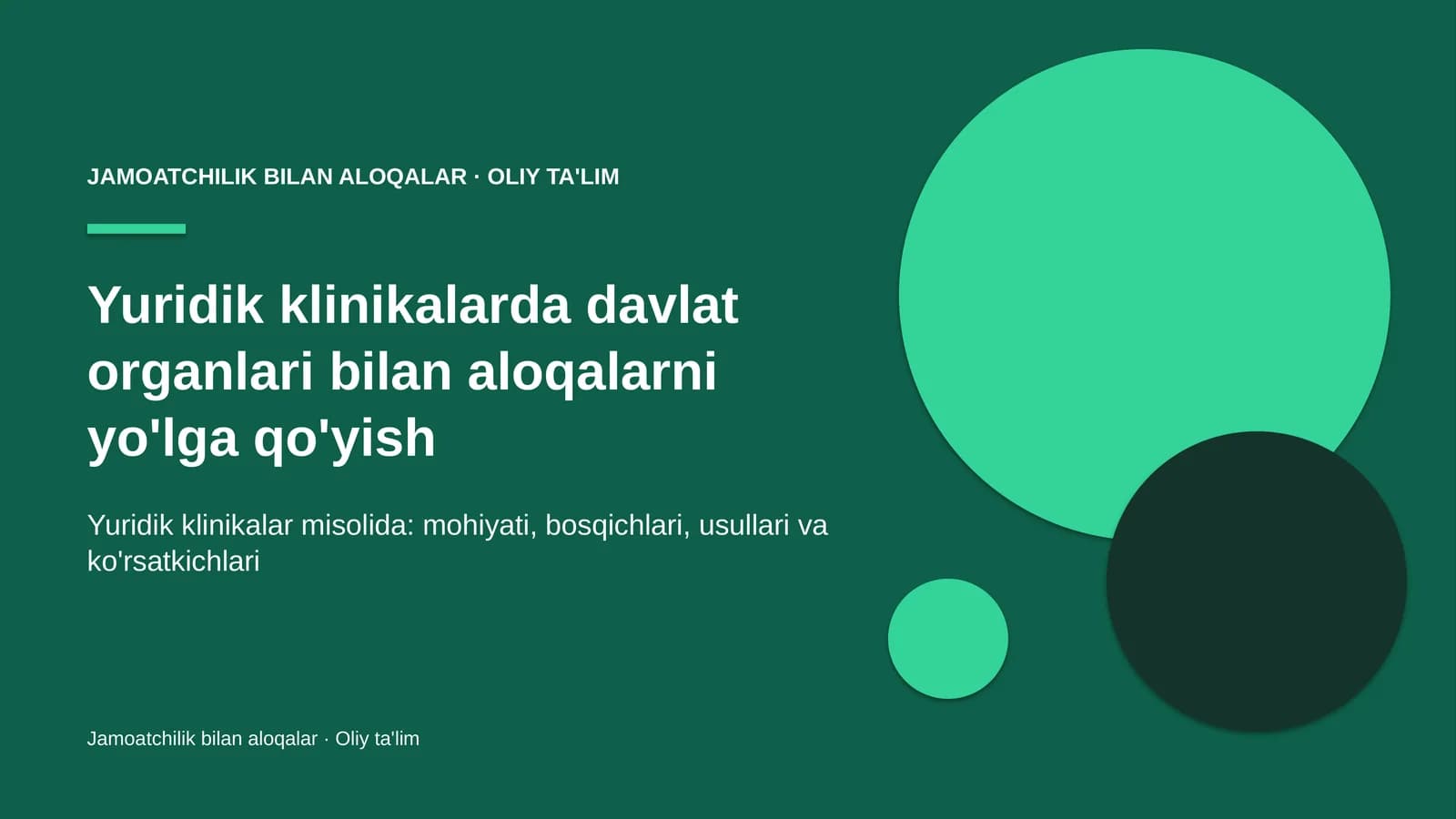 yuridik klinikalarda davlat organlari bilan aloqalarni yo'lga qo'yish 5968