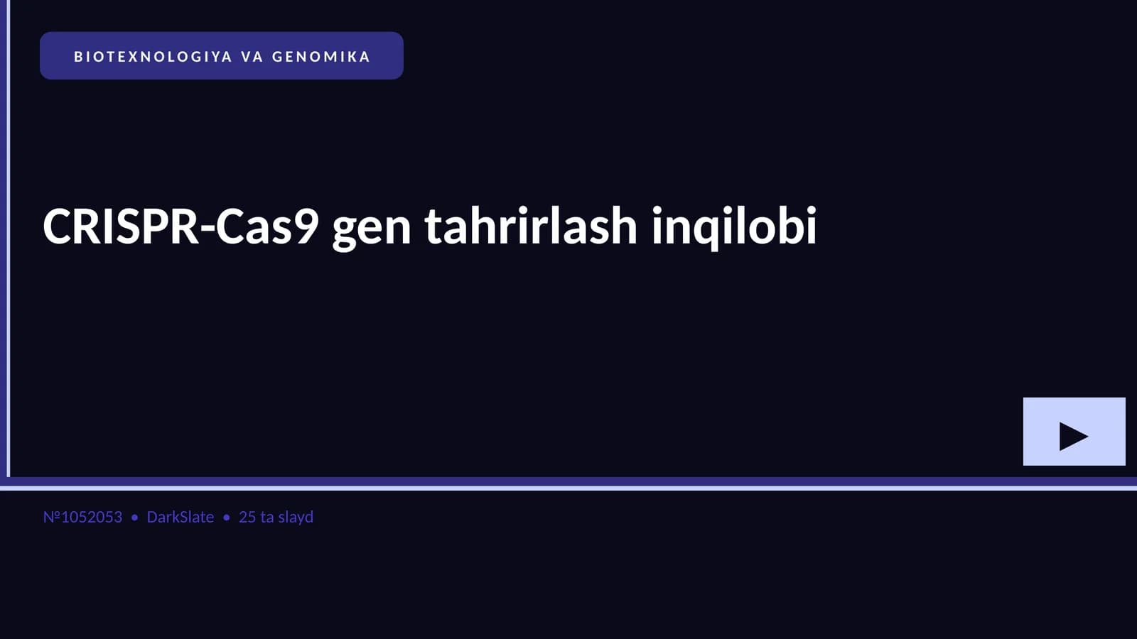 CRISPR-Cas9 gen tahrirlash inqilobi