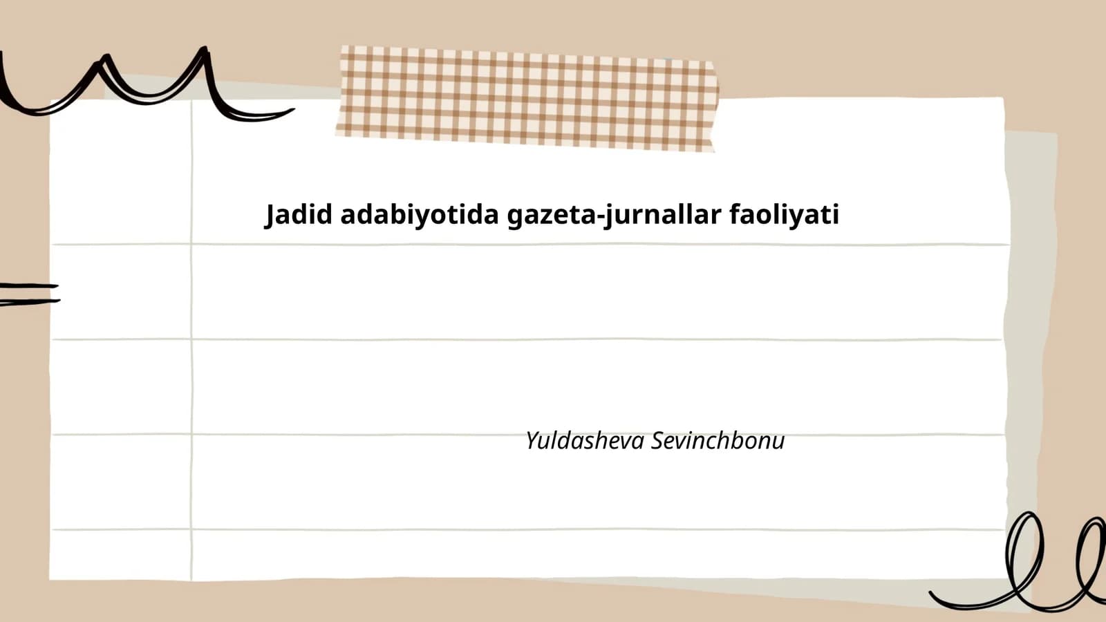 Jadid adabiyotida gazeta-jurnallar faoliyati