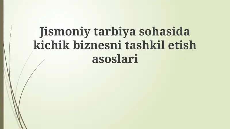 Biznes-reja va Bozor Tahlili