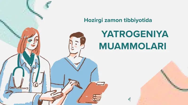 Yatrogeniya muammolari